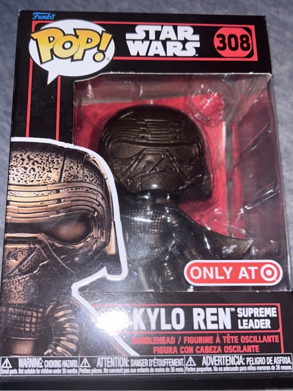 FUNKO POP! STAR WARS KYLO REN SUPREME LEADER #308 TARGET EXCLUSIVE